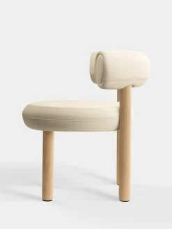 Fat Natural Wood Dining Chair