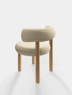 Fat Natural Wood Dining Chair