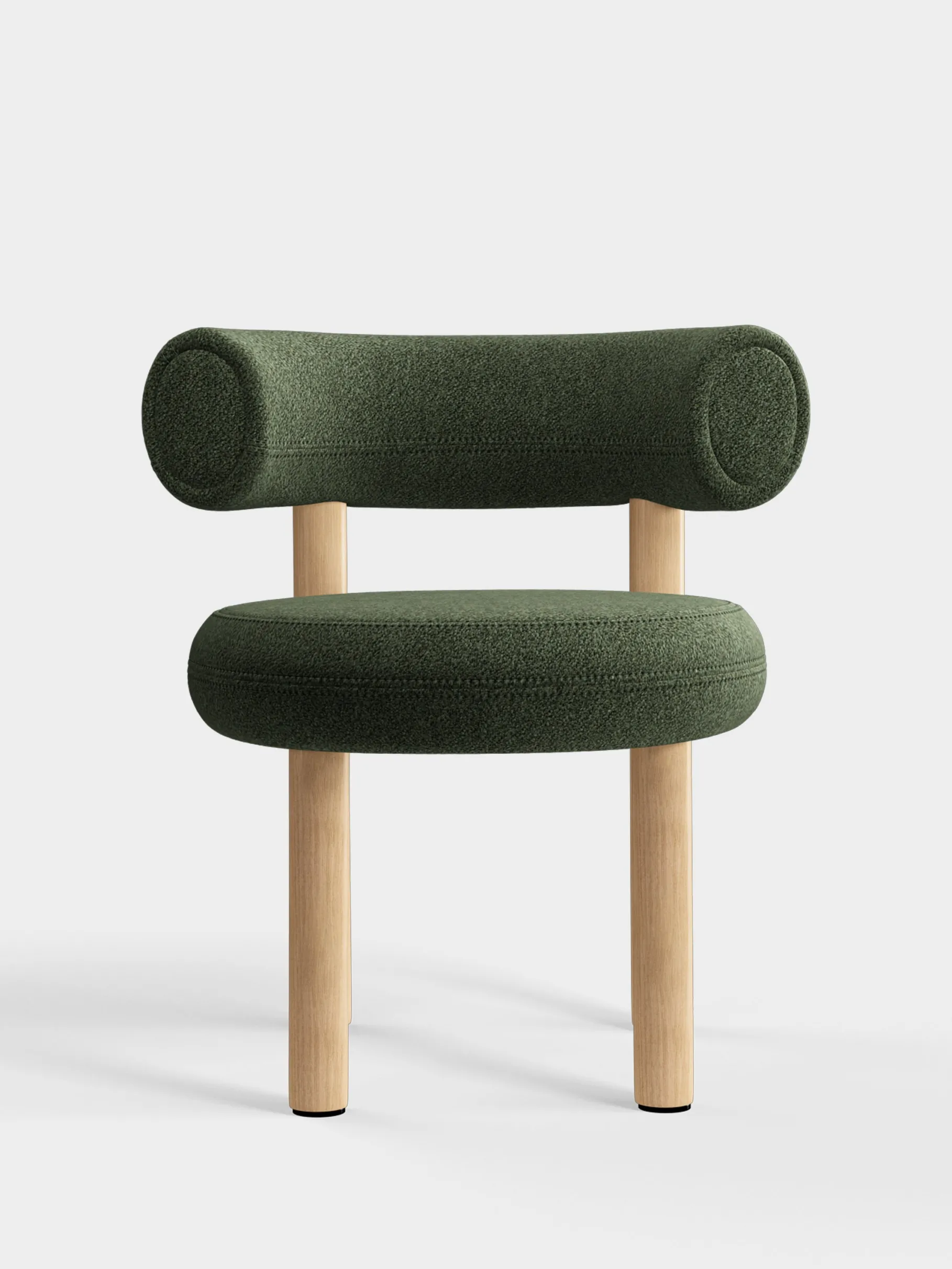 Fat Natural Wood Dining Chair