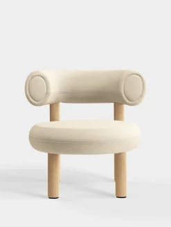 Fat Natural Wood Lounge Chair