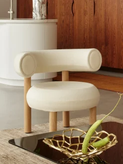 Fat Natural Wood Lounge Chair