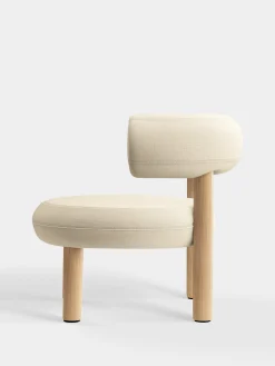 Fat Natural Wood Lounge Chair