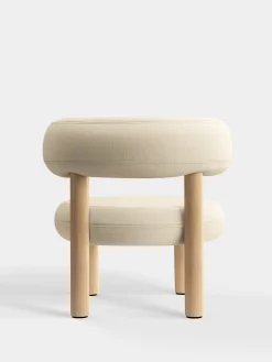 Fat Natural Wood Lounge Chair