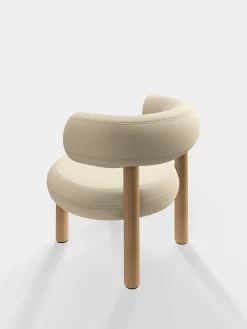 Fat Natural Wood Lounge Chair