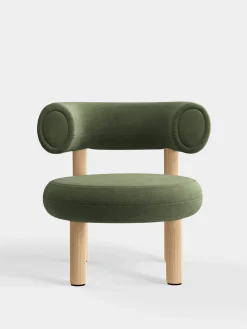 Fat Natural Wood Lounge Chair