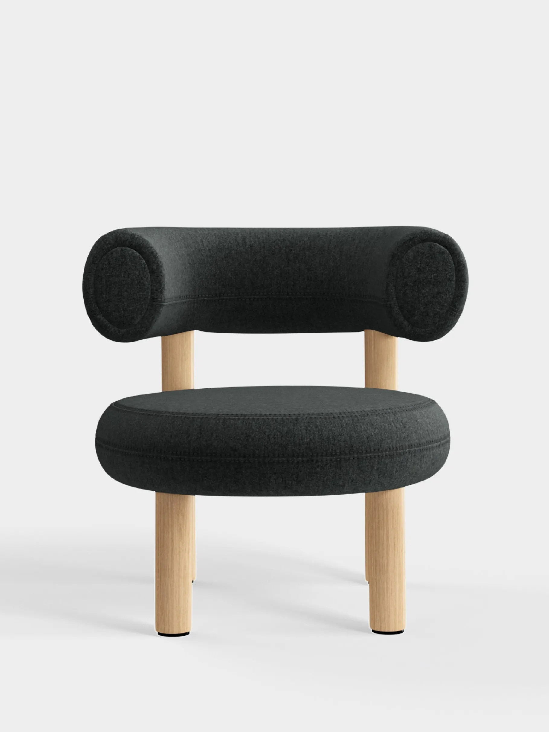 Fat Natural Wood Lounge Chair