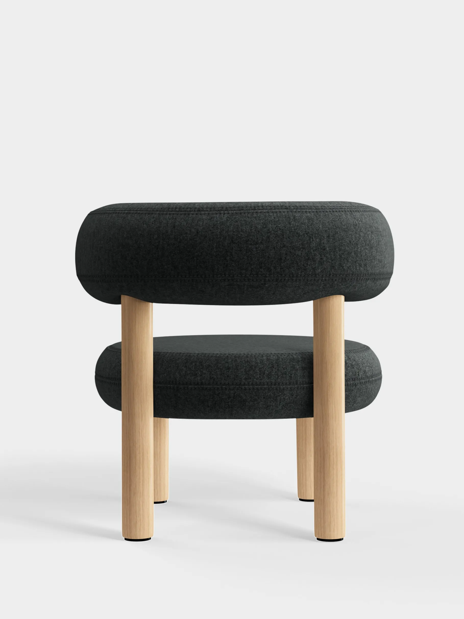 Fat Natural Wood Lounge Chair