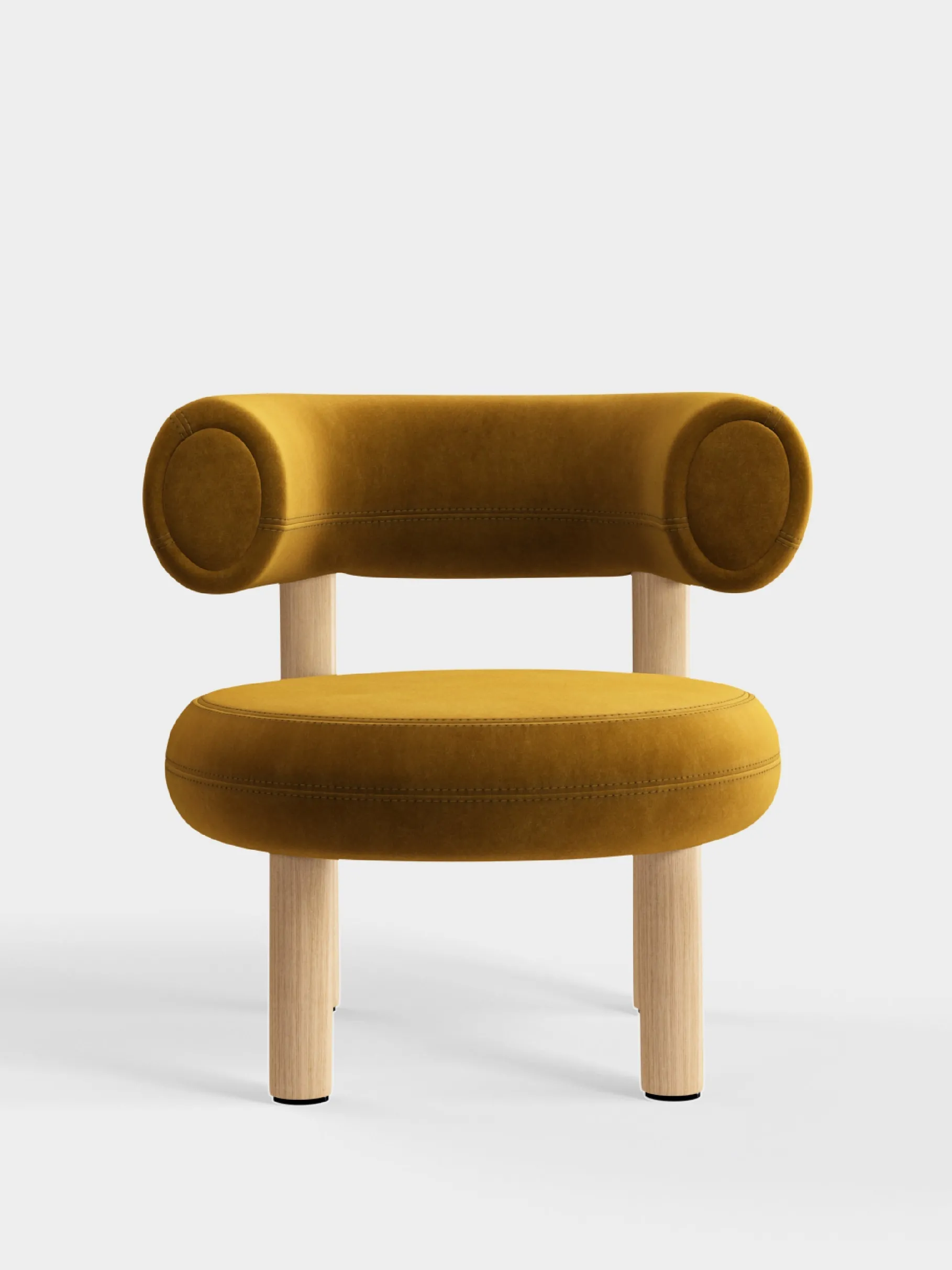 Fat Natural Wood Lounge Chair