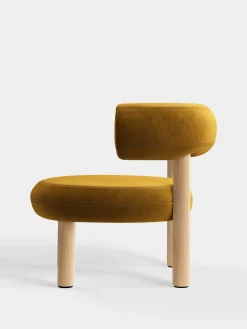 Fat Natural Wood Lounge Chair