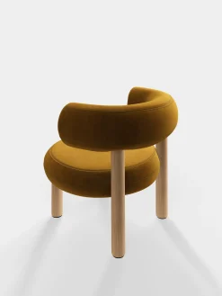 Fat Natural Wood Lounge Chair