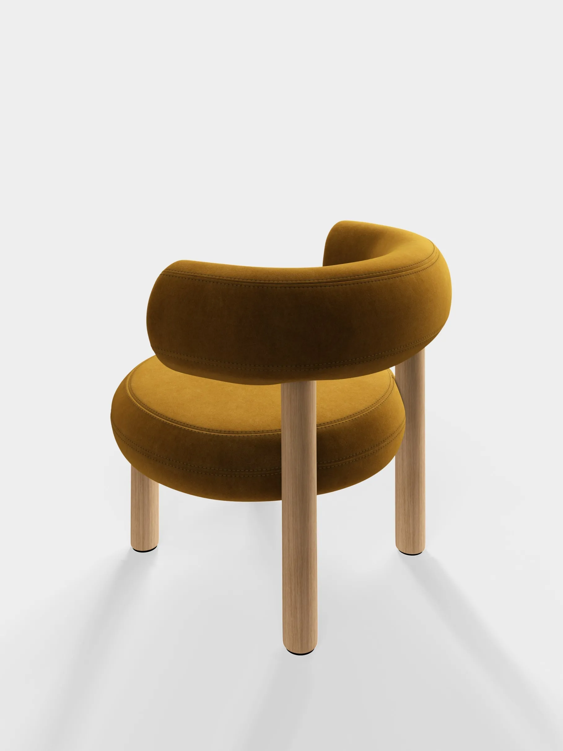 Fat Natural Wood Lounge Chair