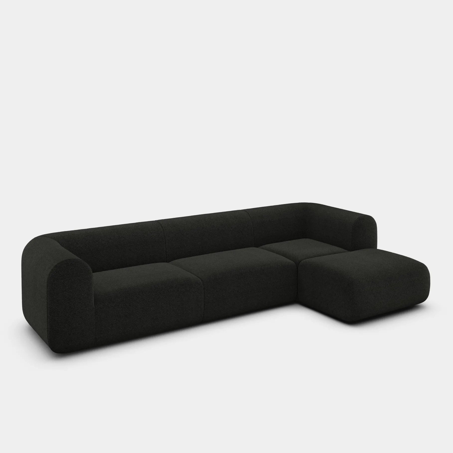 Plump Left Arm & Right Facing Chaise Longue Modular Sofa