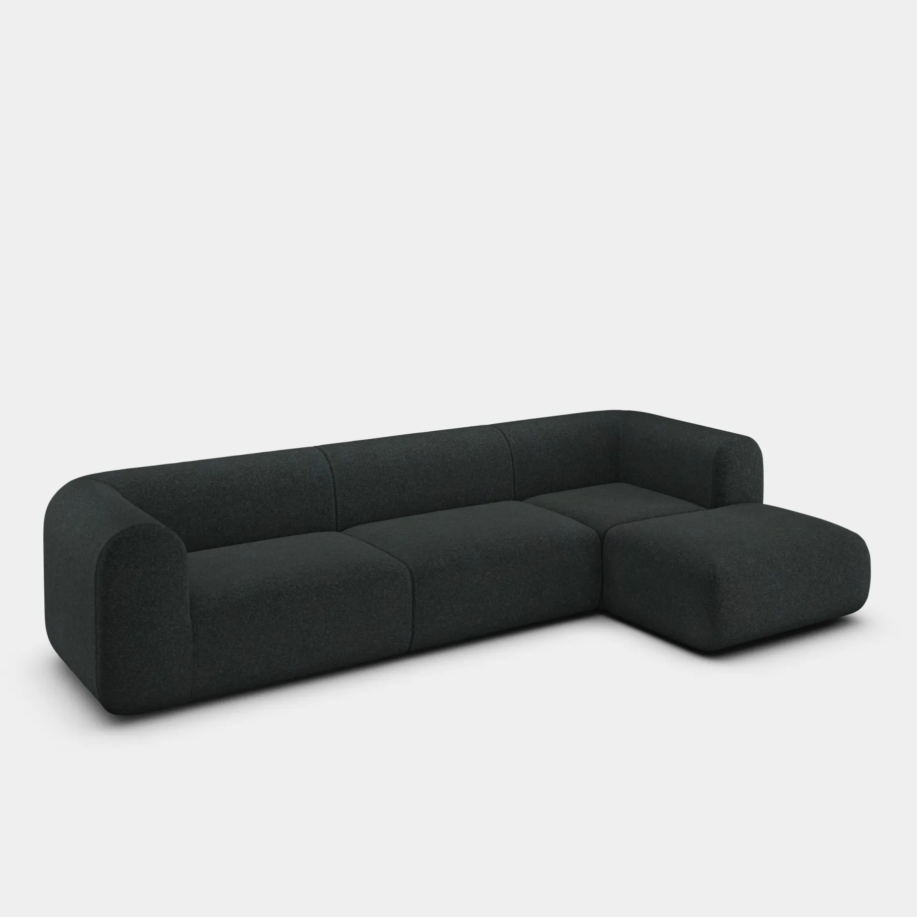 Plump Left Arm & Right Facing Chaise Longue Modular Sofa