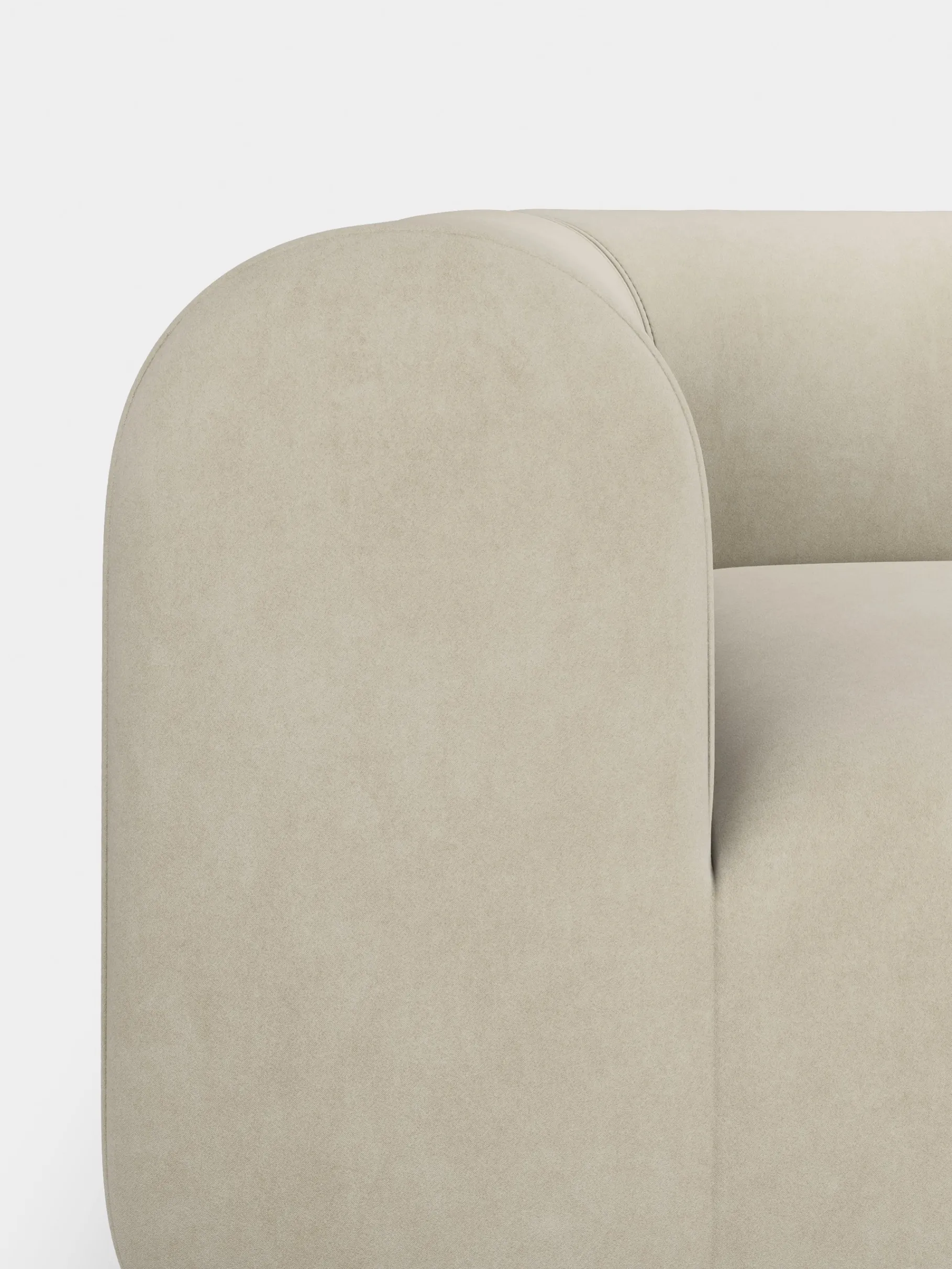 Plump Left Arm & Right Facing Chaise Longue Modular Sofa