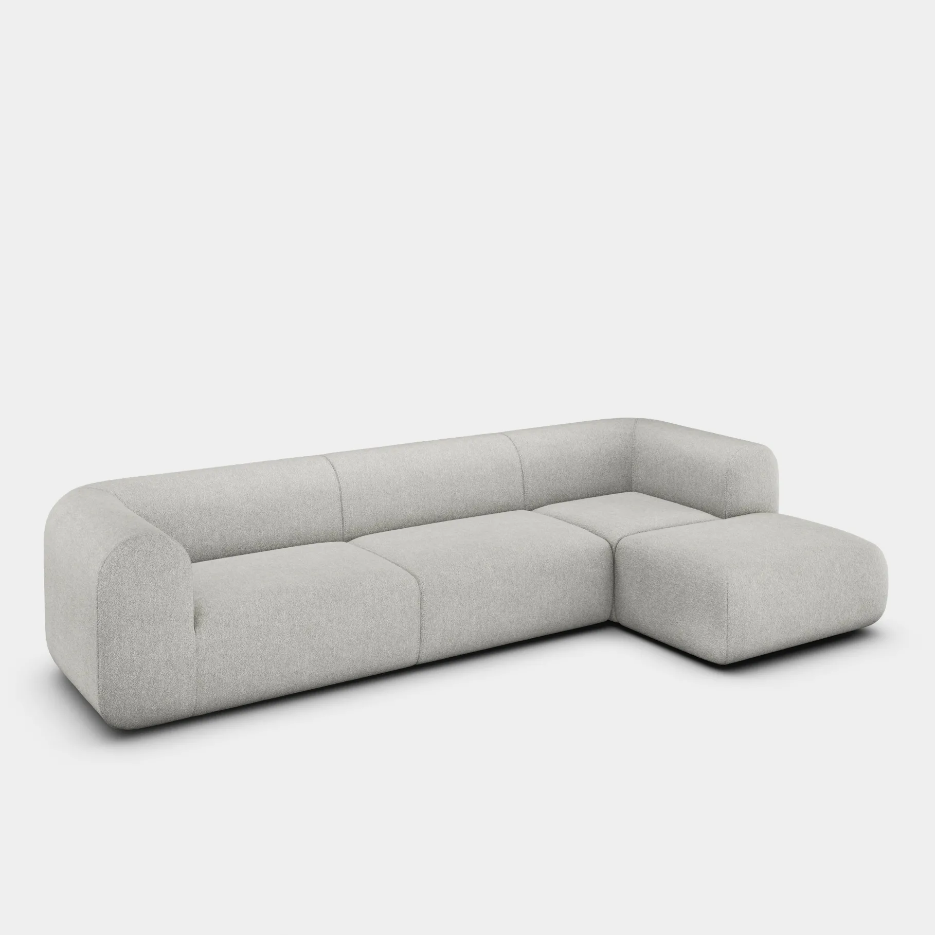 Plump Left Arm & Right Facing Chaise Longue Modular Sofa