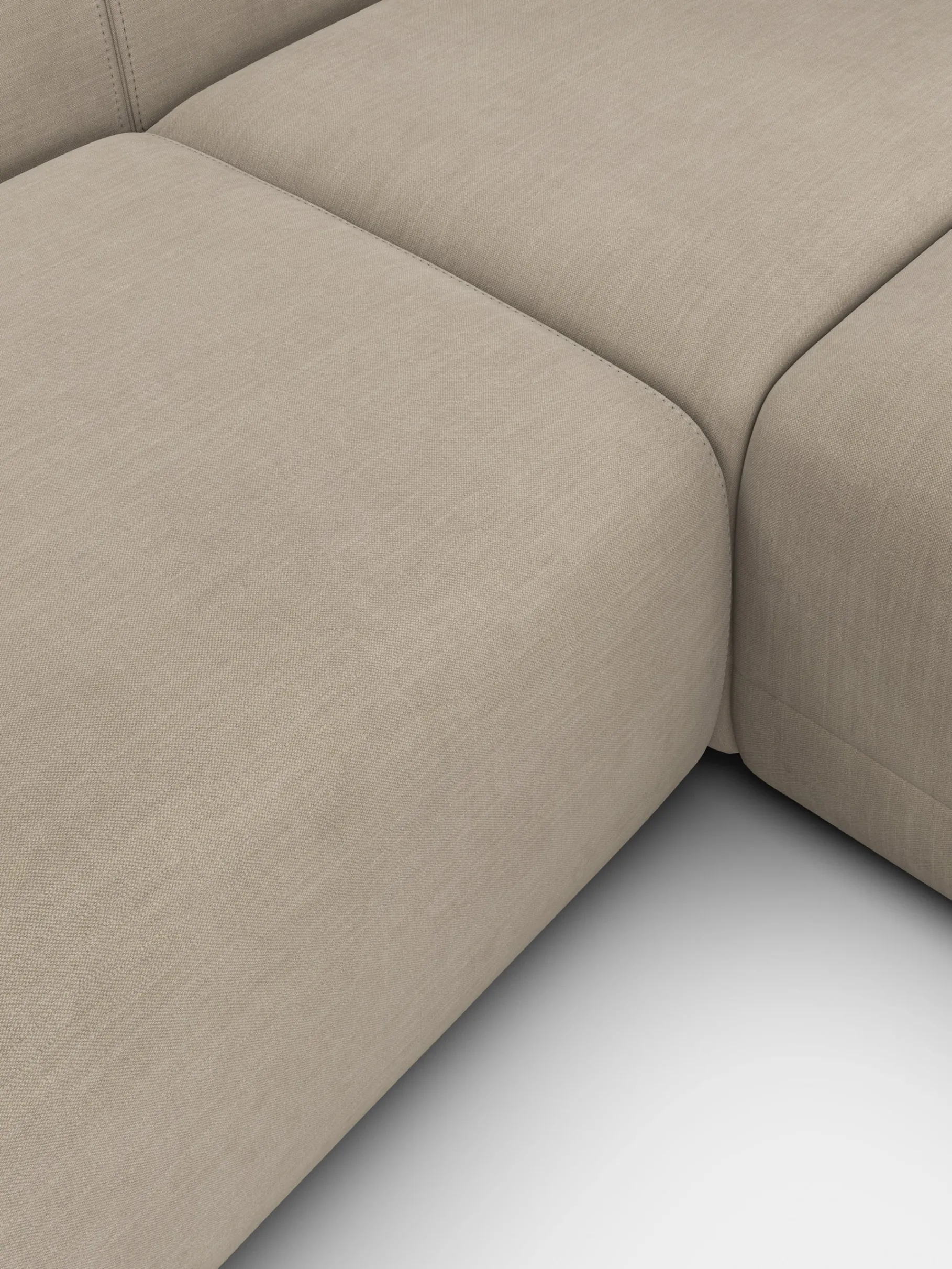 Plump Left Arm & Right Facing Chaise Longue Modular Sofa