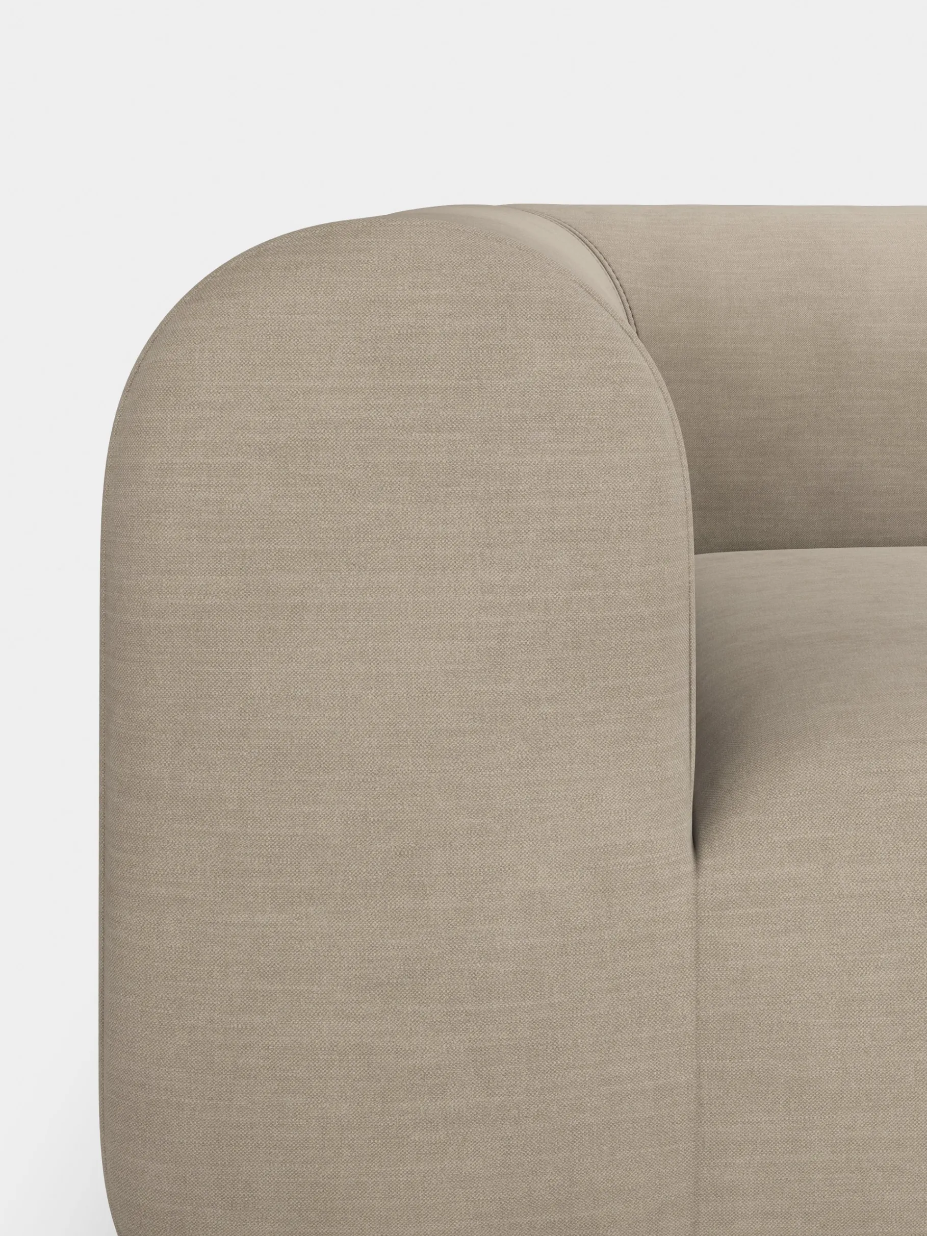 Plump Left Arm & Right Facing Chaise Longue Modular Sofa