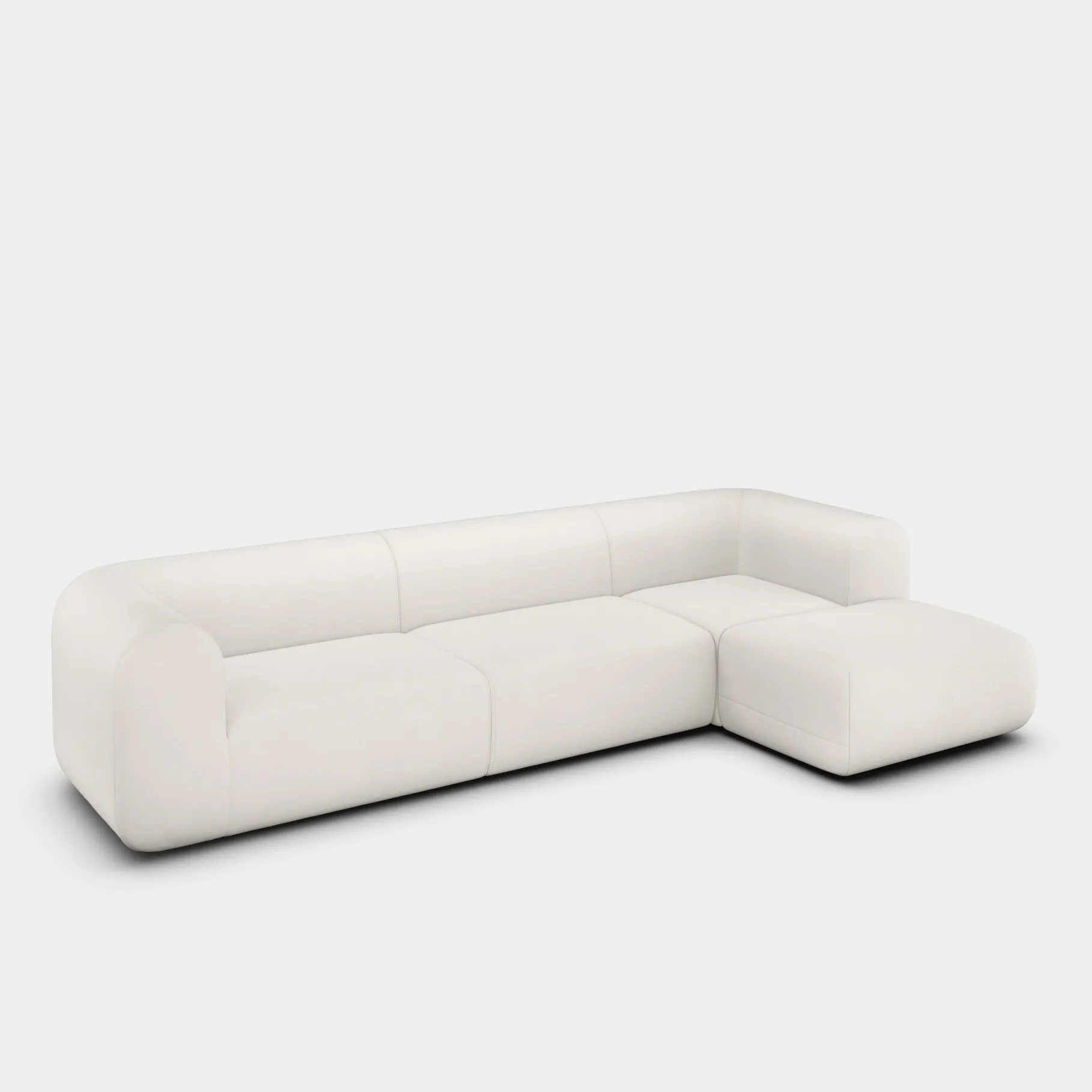 Plump Left Arm & Right Facing Chaise Longue Modular Sofa
