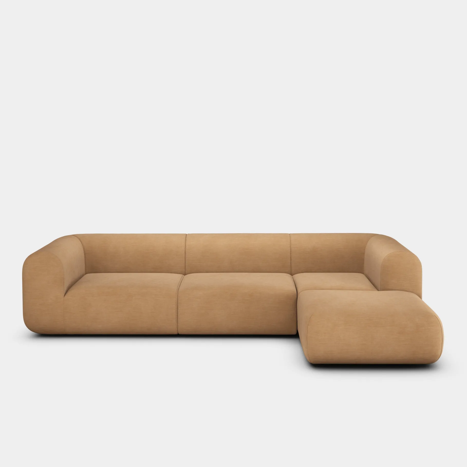 Plump Left Arm & Right Facing Chaise Longue Modular Sofa