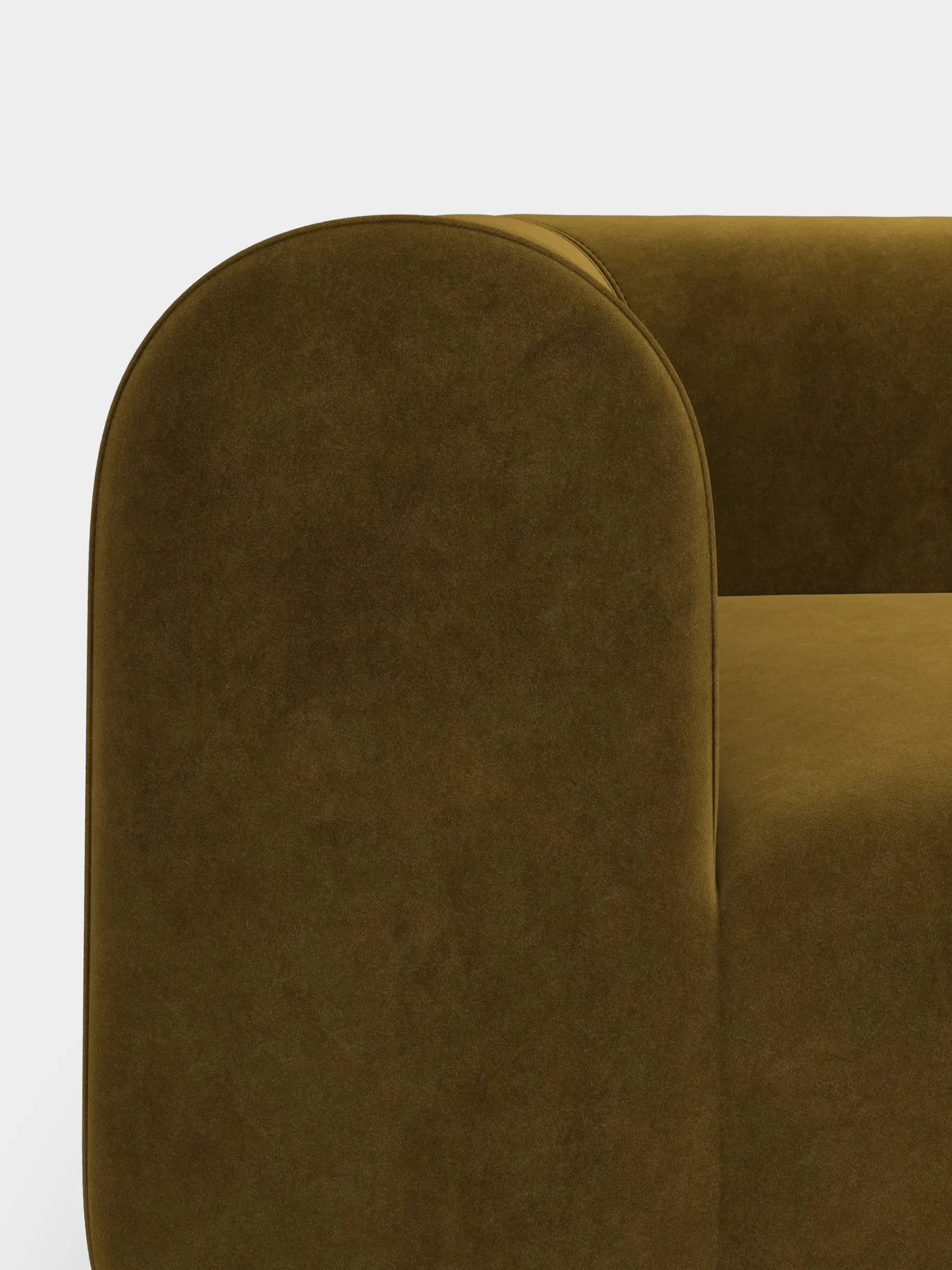 Plump Left Arm Facing Backrest Modular Sofa