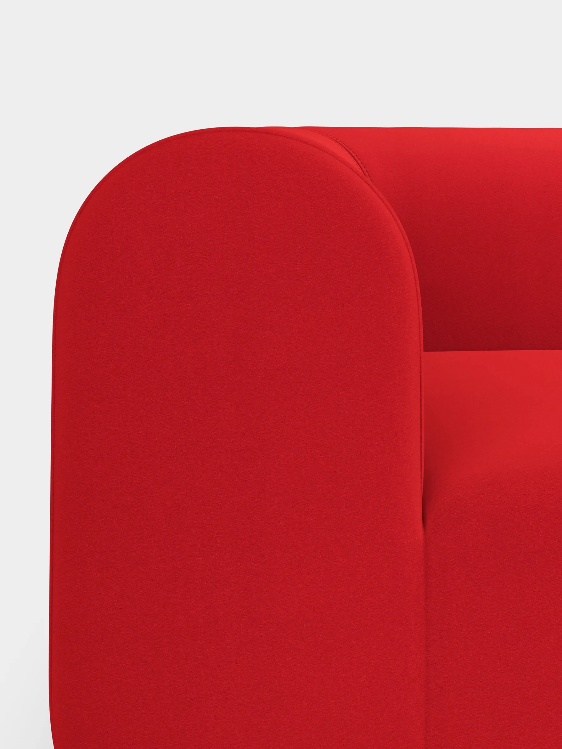 Plump Left Arm Facing Backrest Modular Sofa