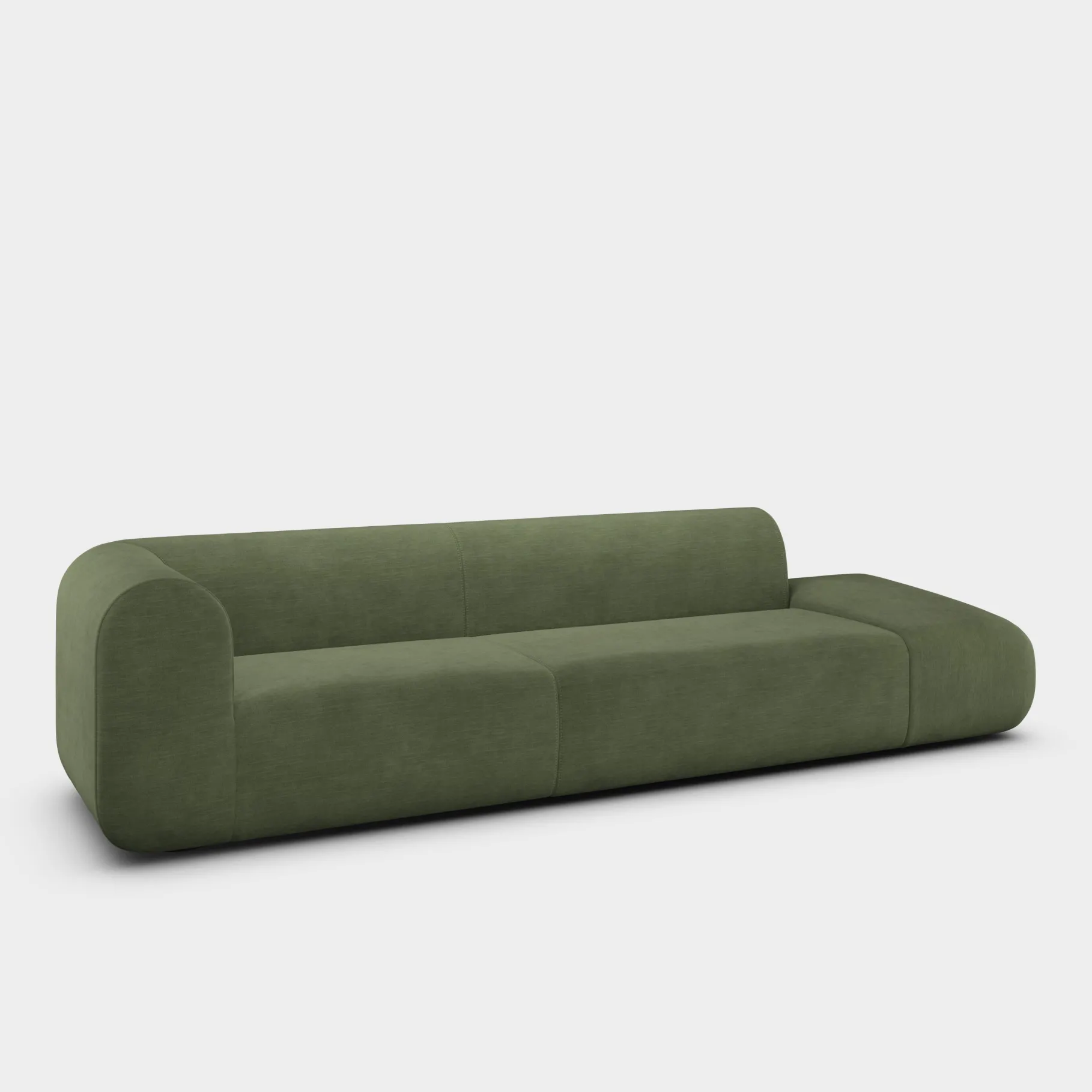 Plump Left Arm Facing Backrest Modular Sofa