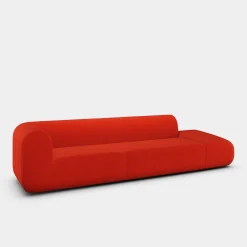 Plump Left Arm Facing Backrest Modular Sofa