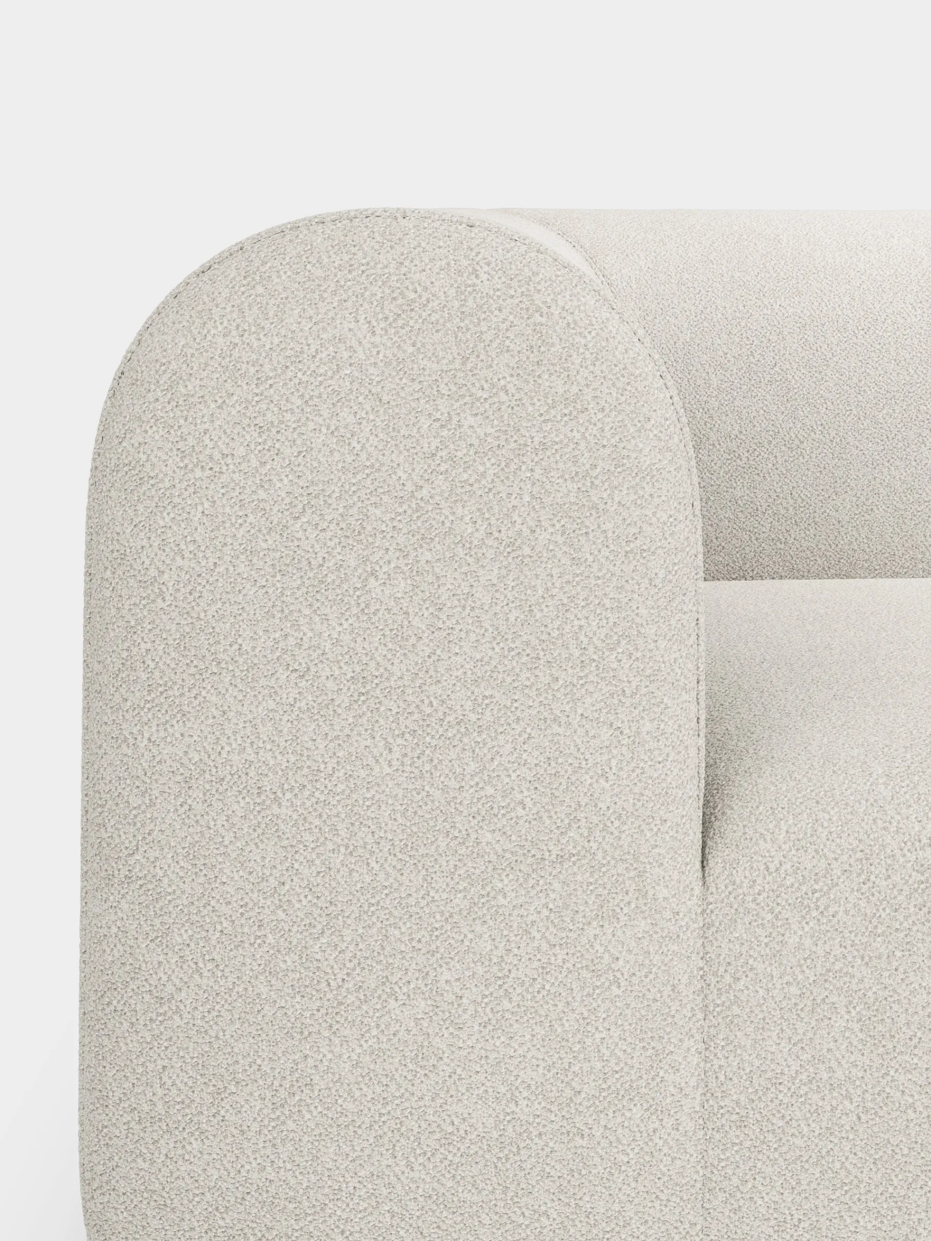 Plump Left Arm Facing Backrest Modular Sofa