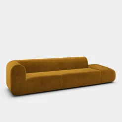 Plump Left Arm Facing Backrest Modular Sofa