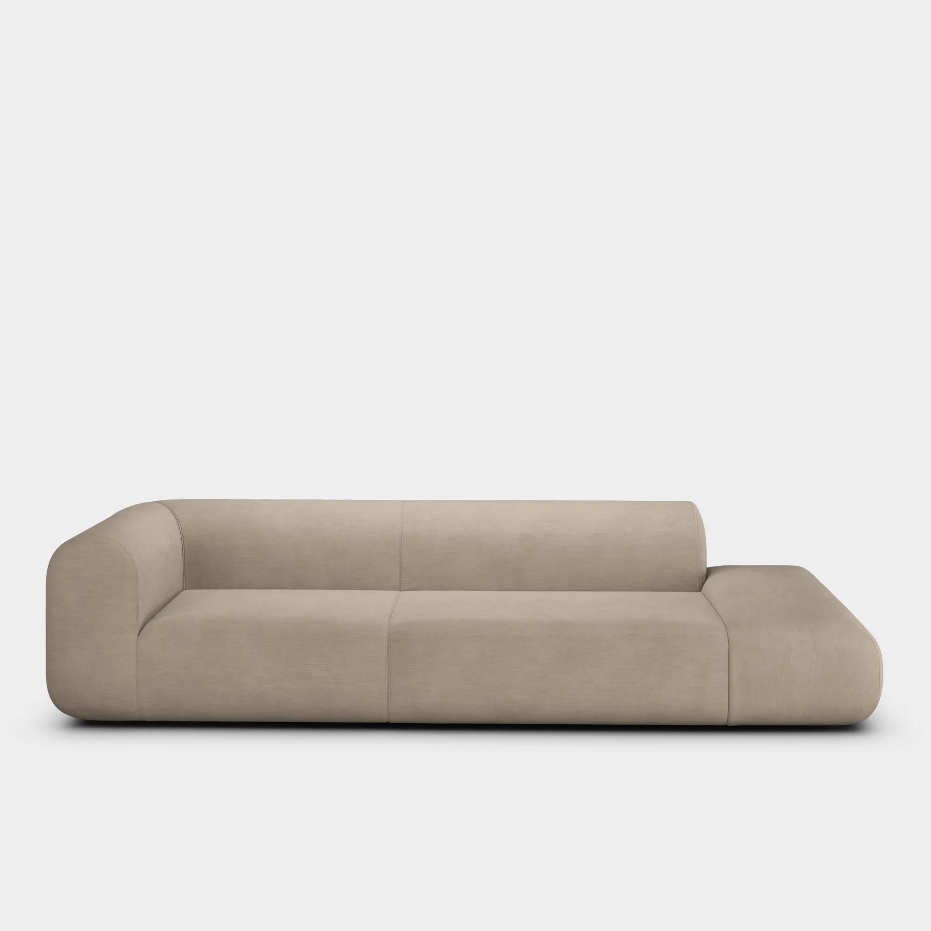 Plump Left Arm Facing Backrest Modular Sofa