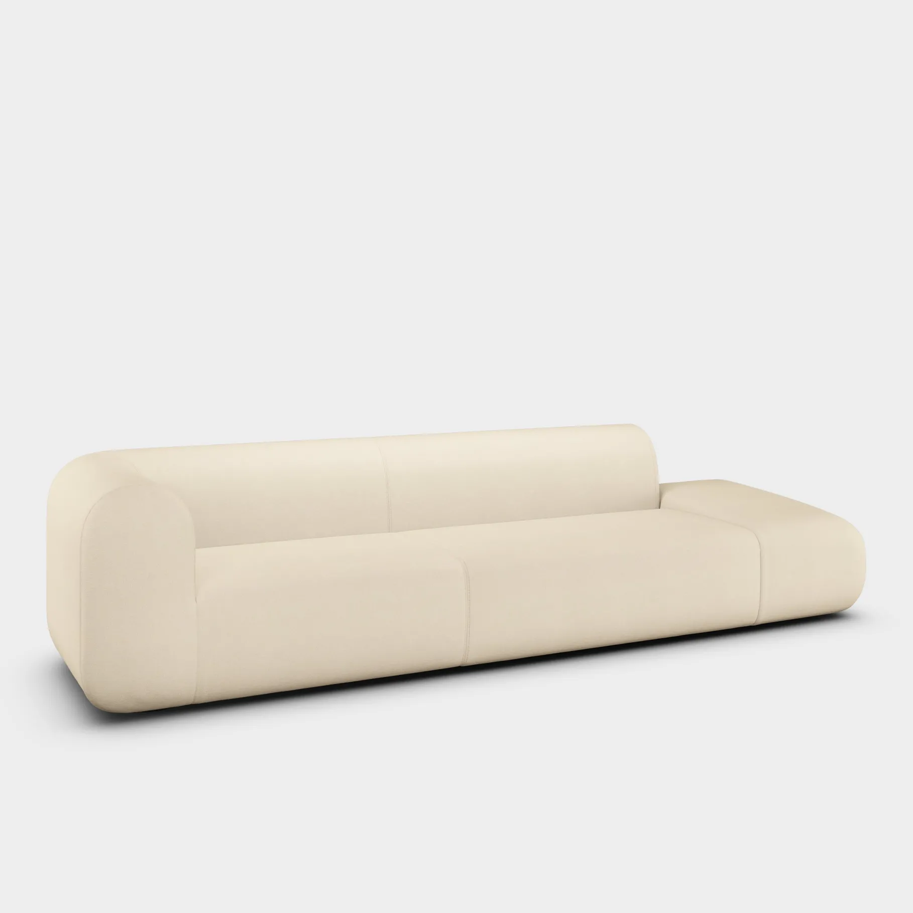 Plump Left Arm Facing Backrest Modular Sofa
