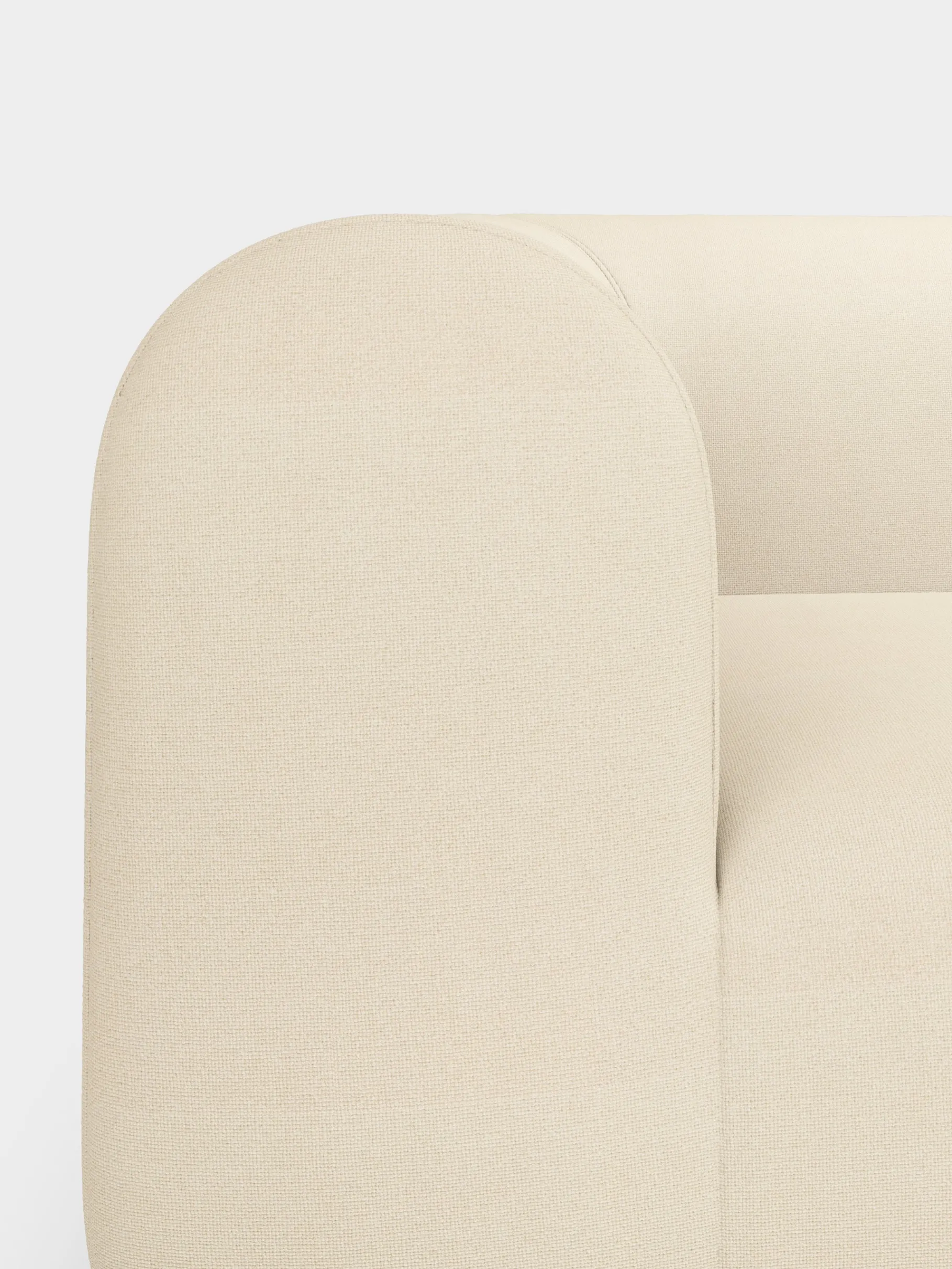 Plump Left Arm Facing Backrest Modular Sofa