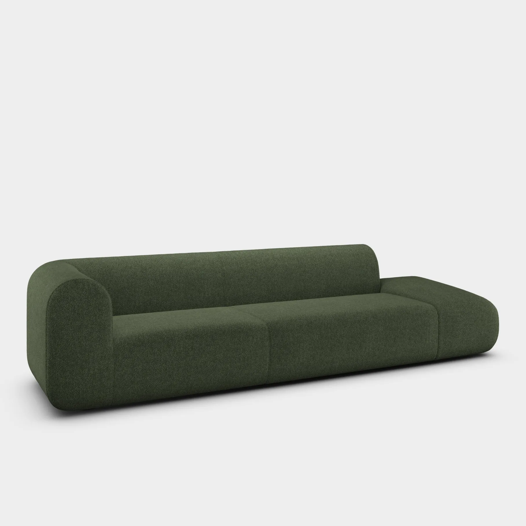 Plump Left Arm Facing Backrest Modular Sofa