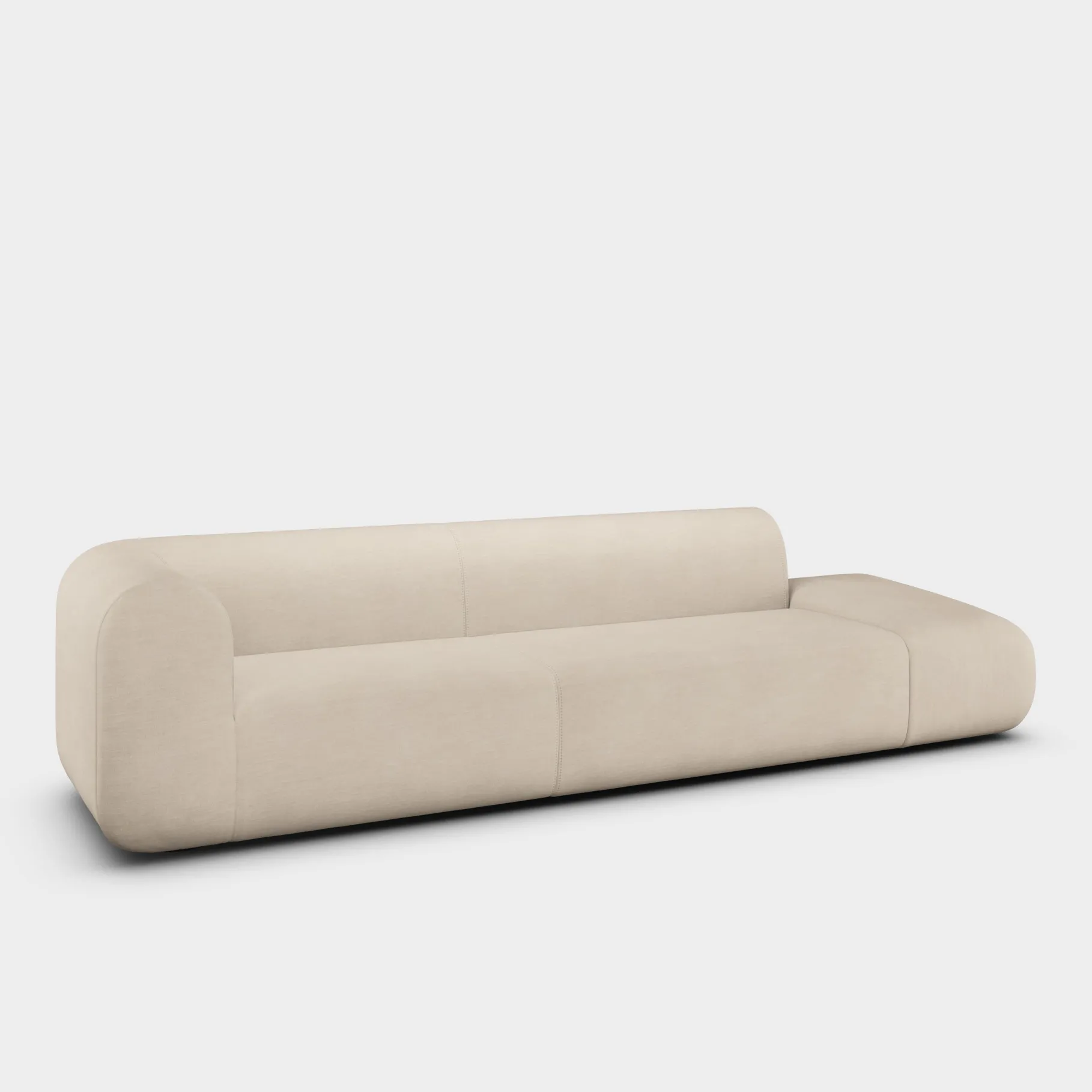 Plump Left Arm Facing Backrest Modular Sofa