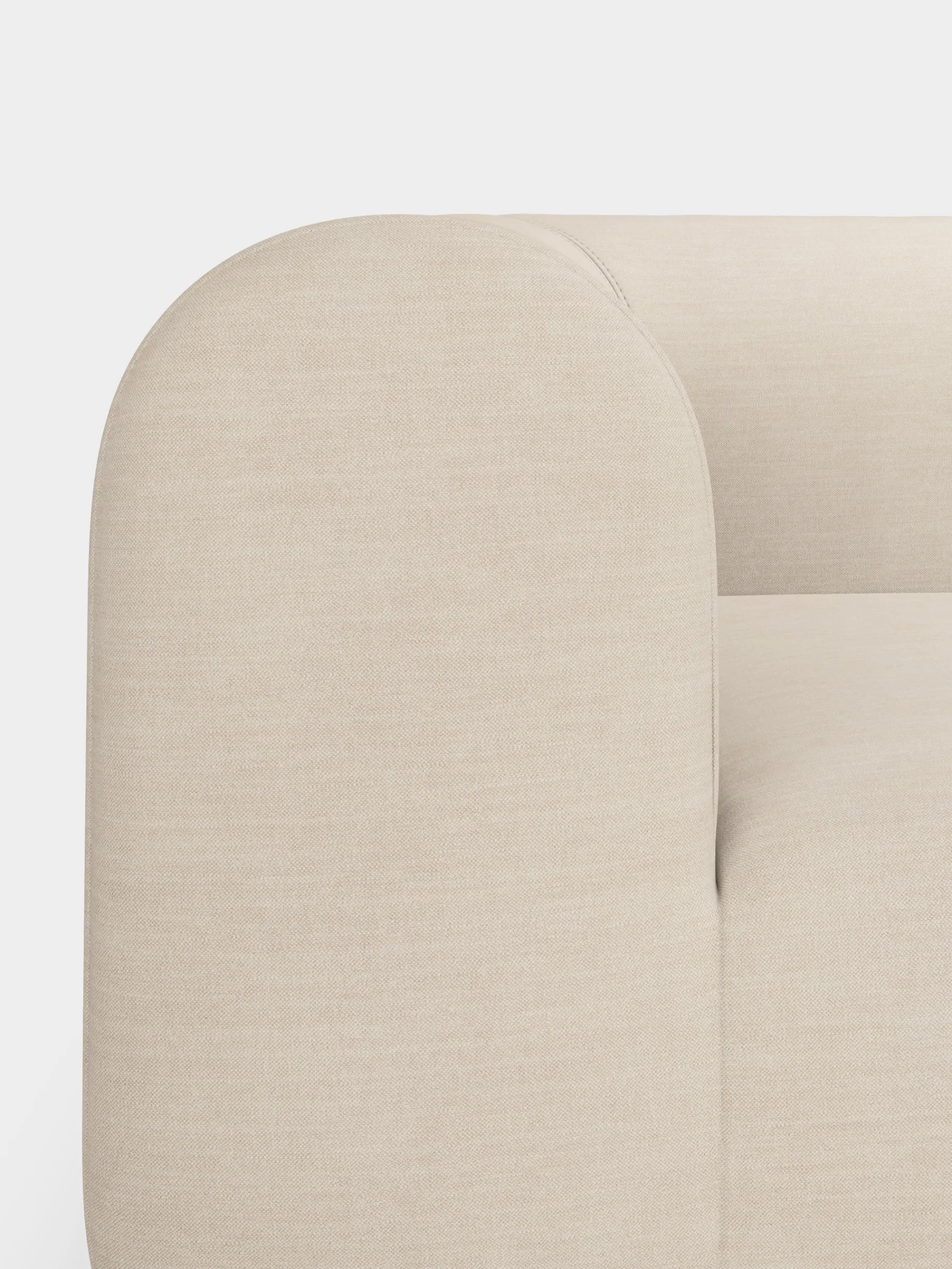 Plump Left Arm Facing Backrest Modular Sofa