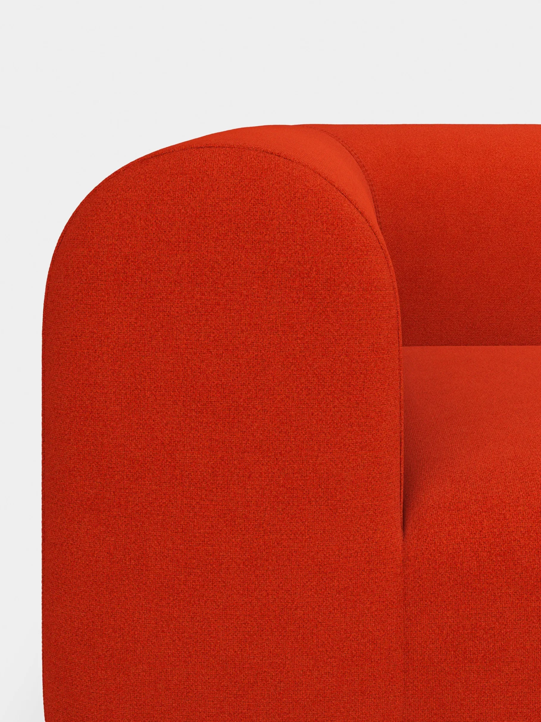 Plump 3-Seater Fixed Sofa