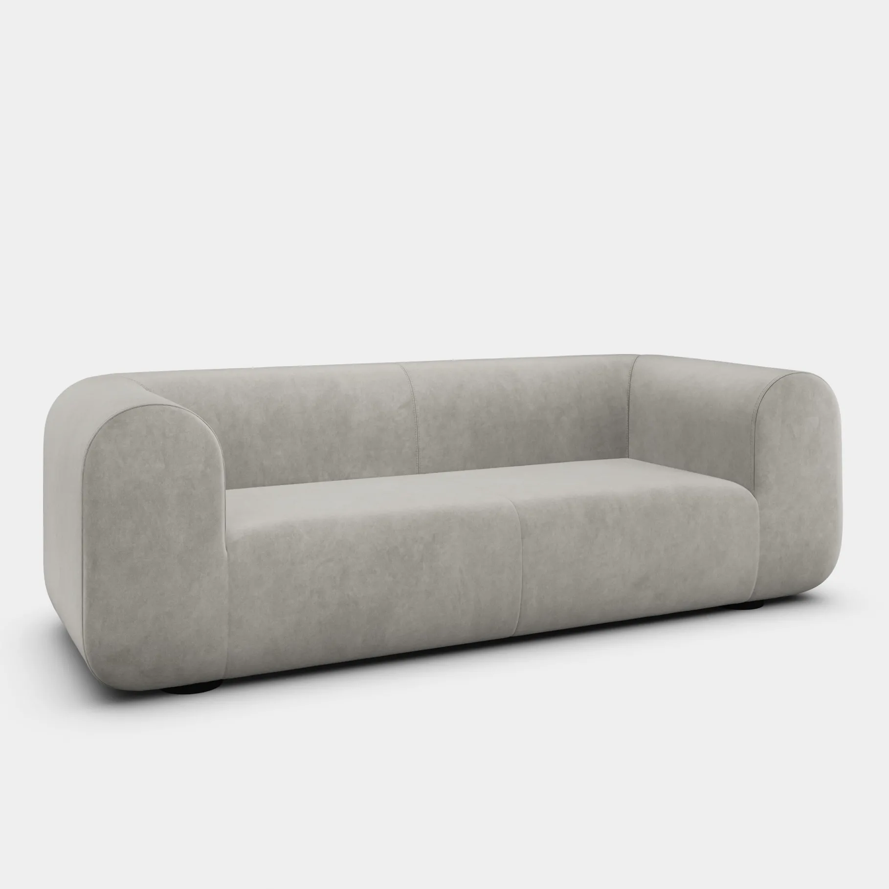 Plump 3-Seater Fixed Sofa