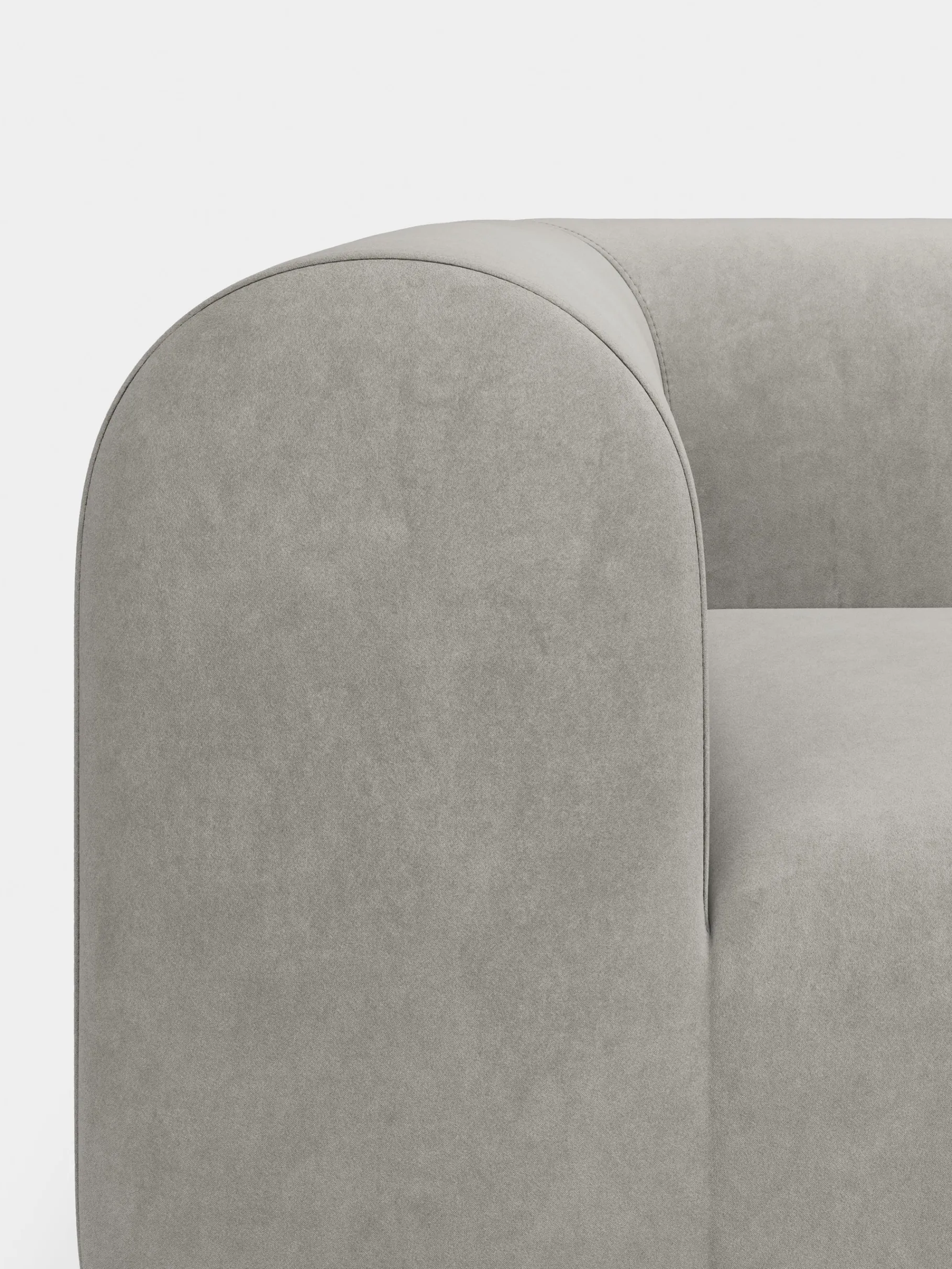 Plump 3-Seater Fixed Sofa