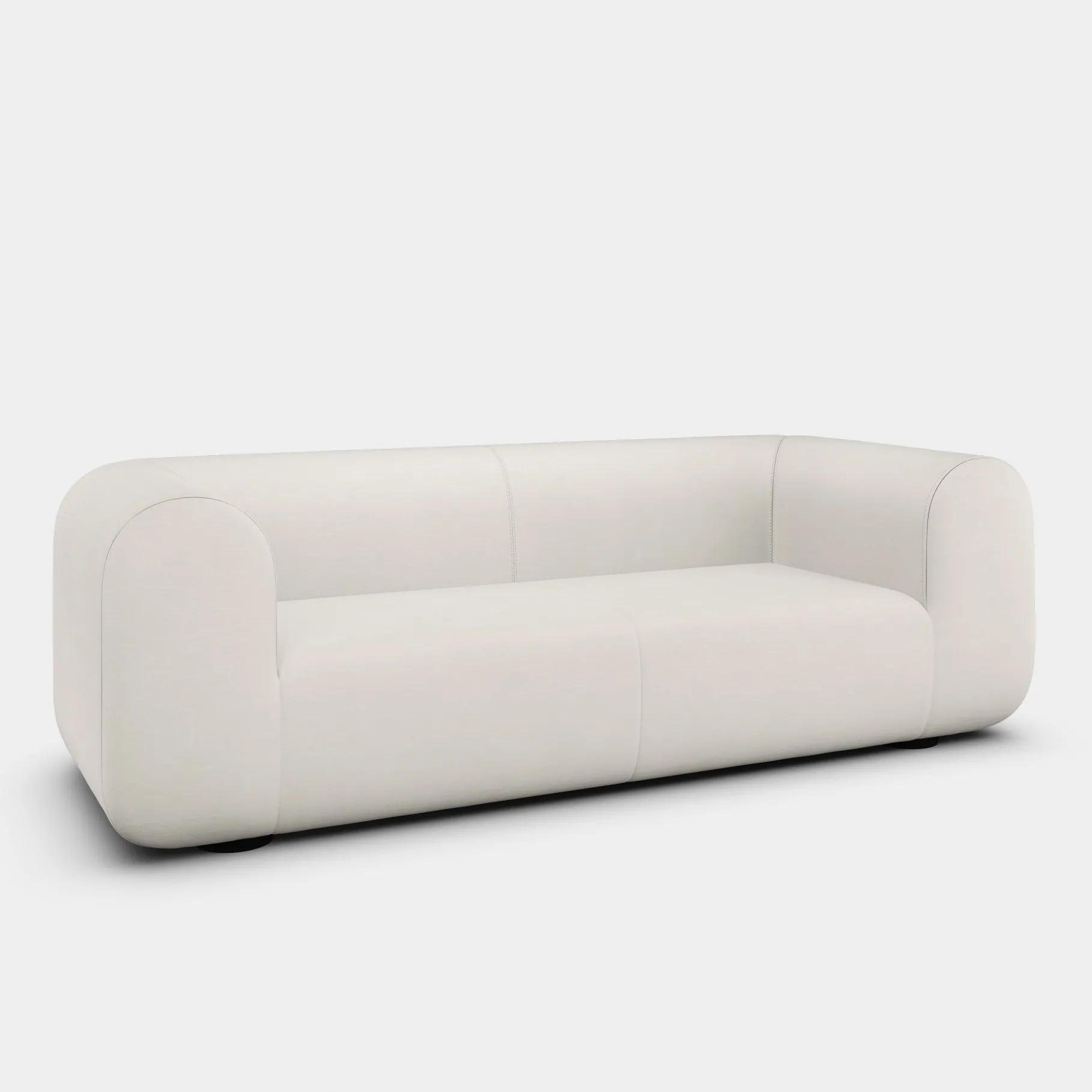 Plump 3-Seater Fixed Sofa