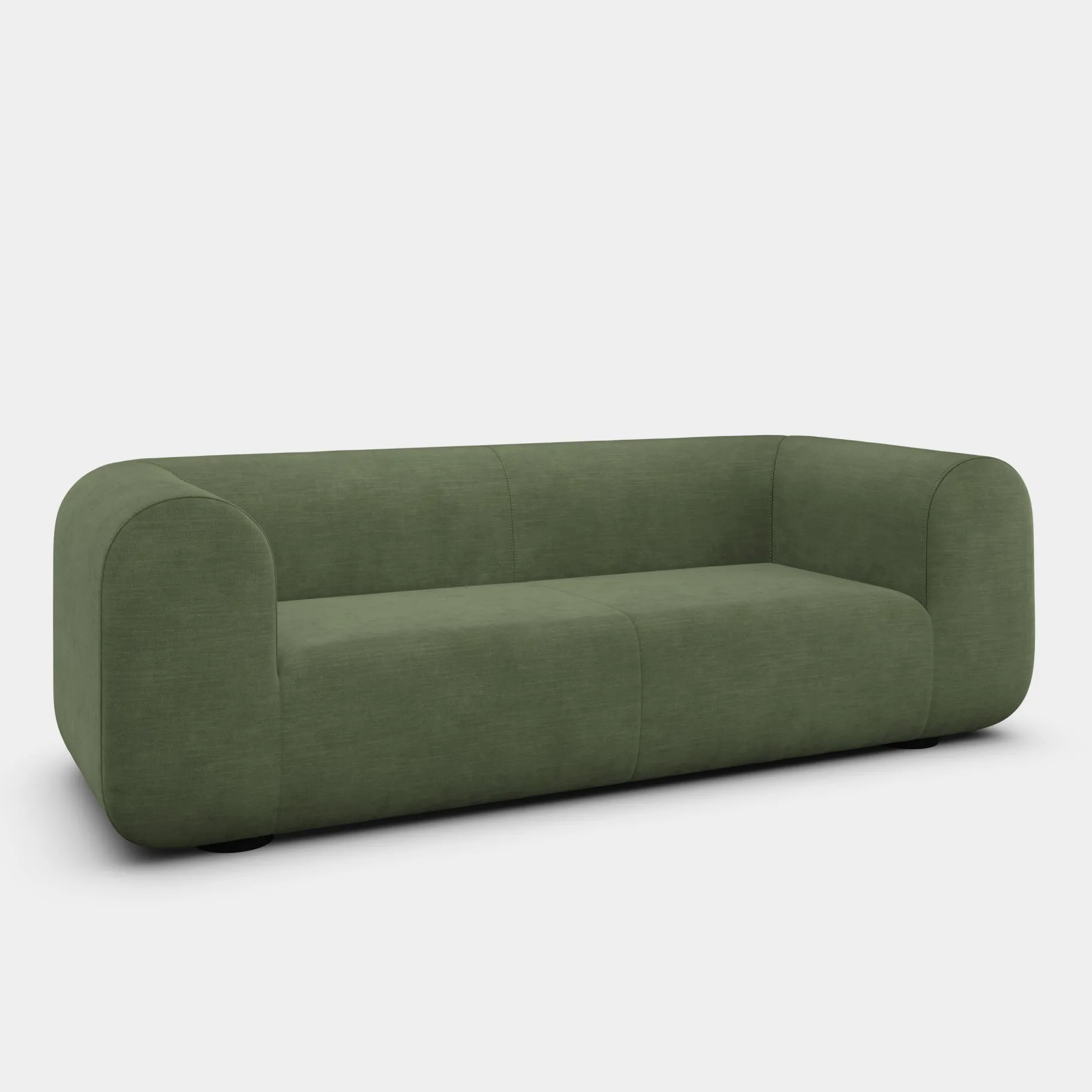 Plump 3-Seater Fixed Sofa