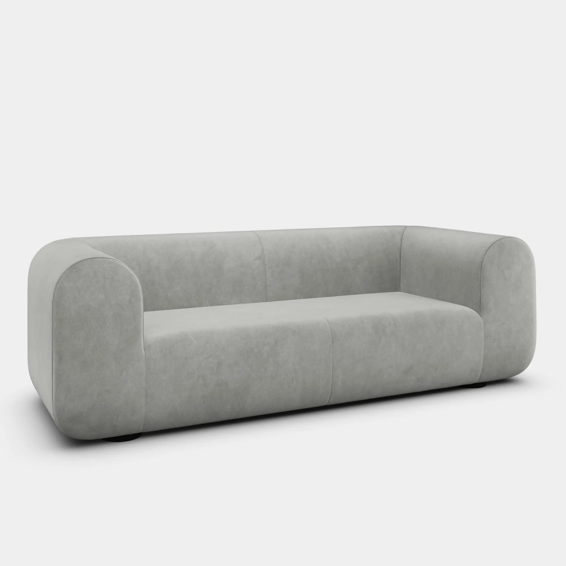 Plump 3-Seater Fixed Sofa