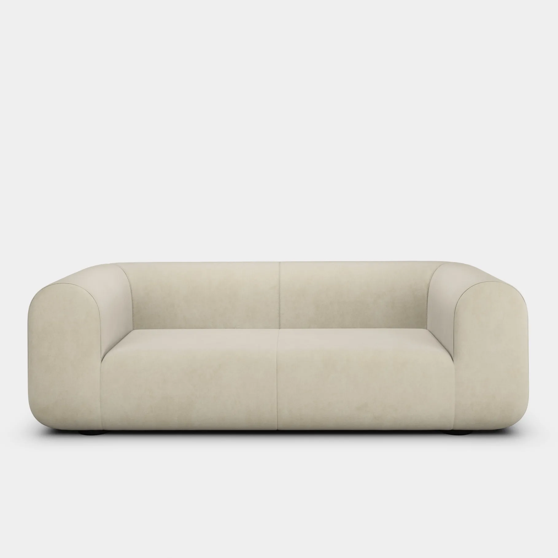 Plump 3-Seater Fixed Sofa