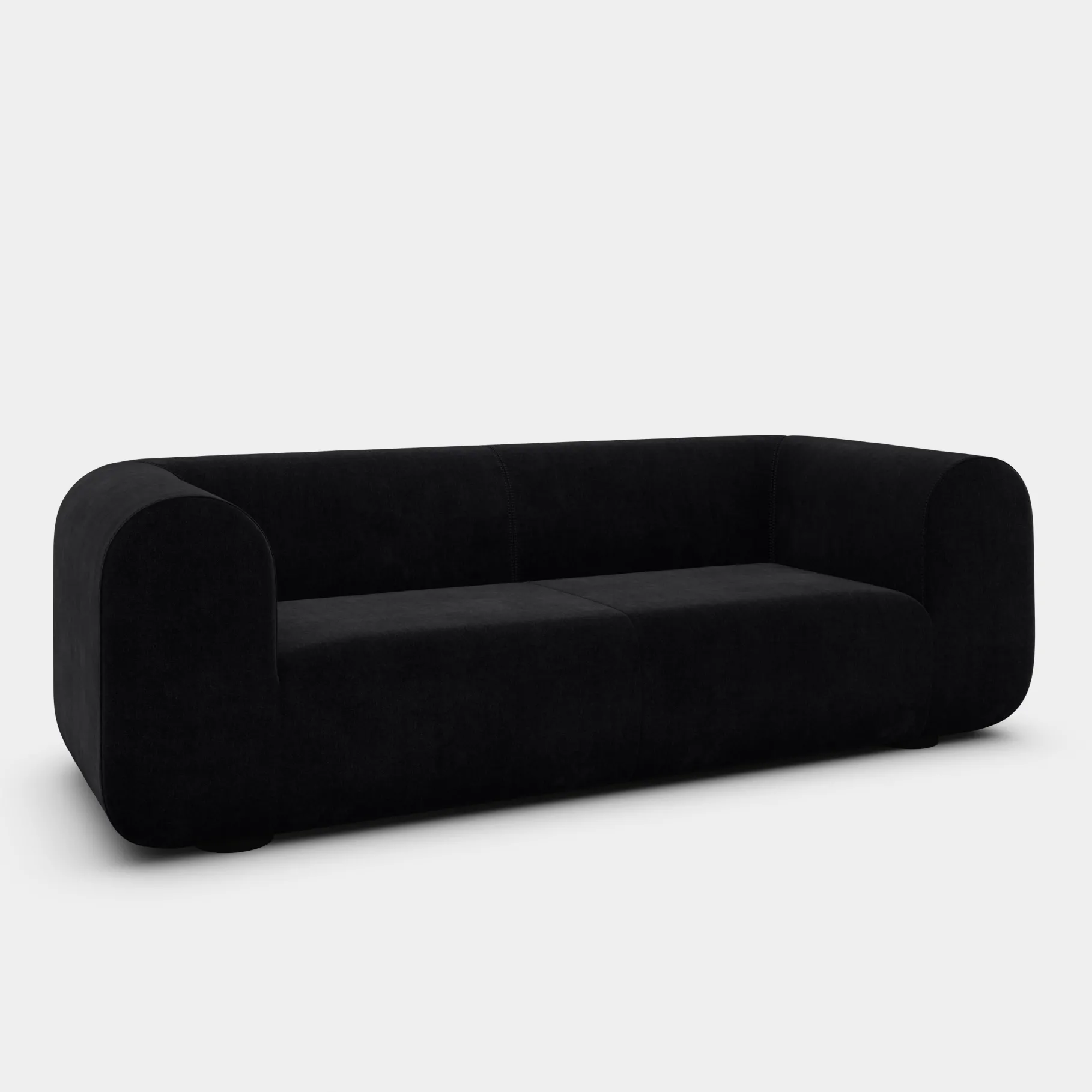 Plump 3-Seater Fixed Sofa