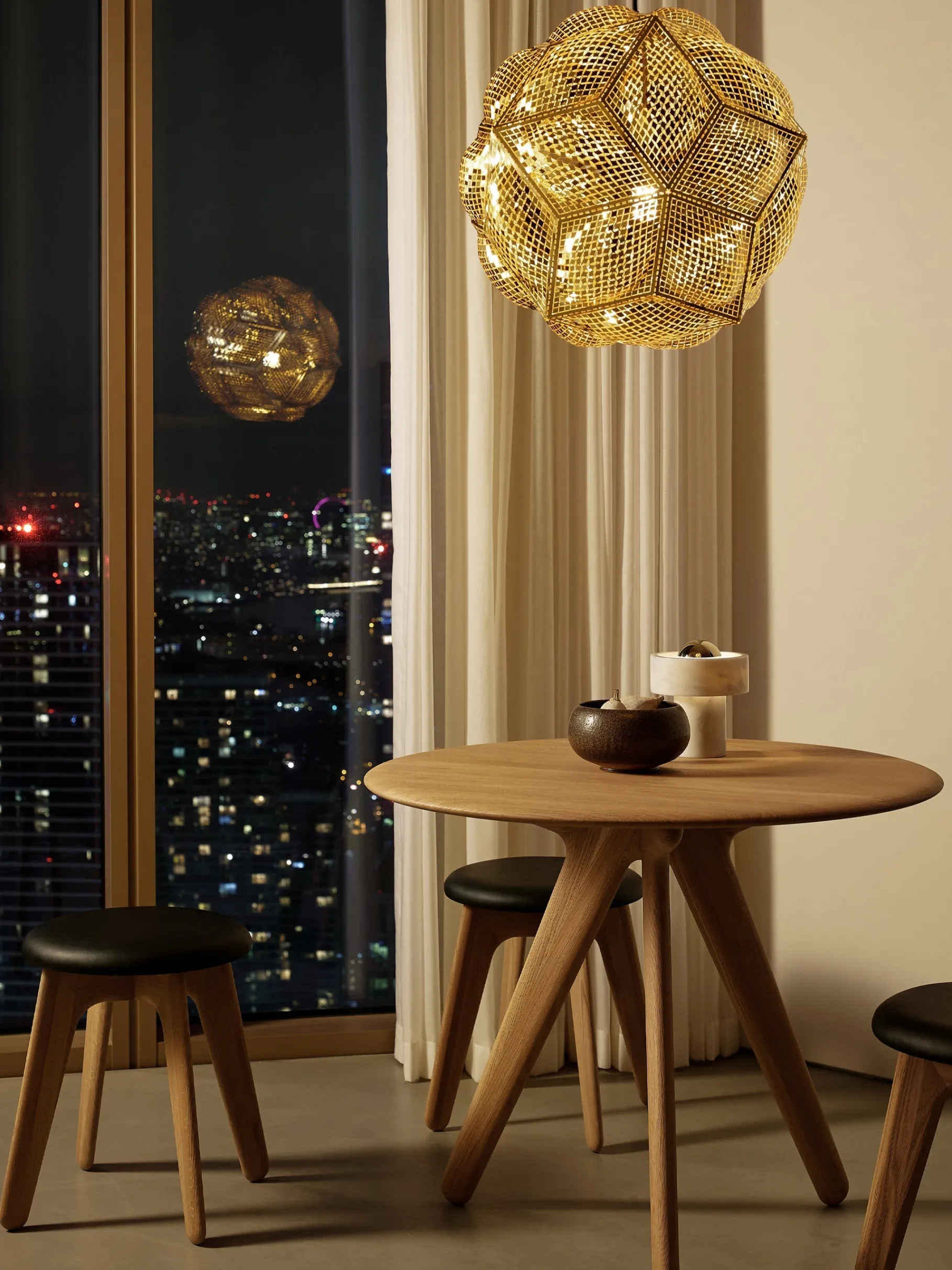 Slab 90cm Round Table