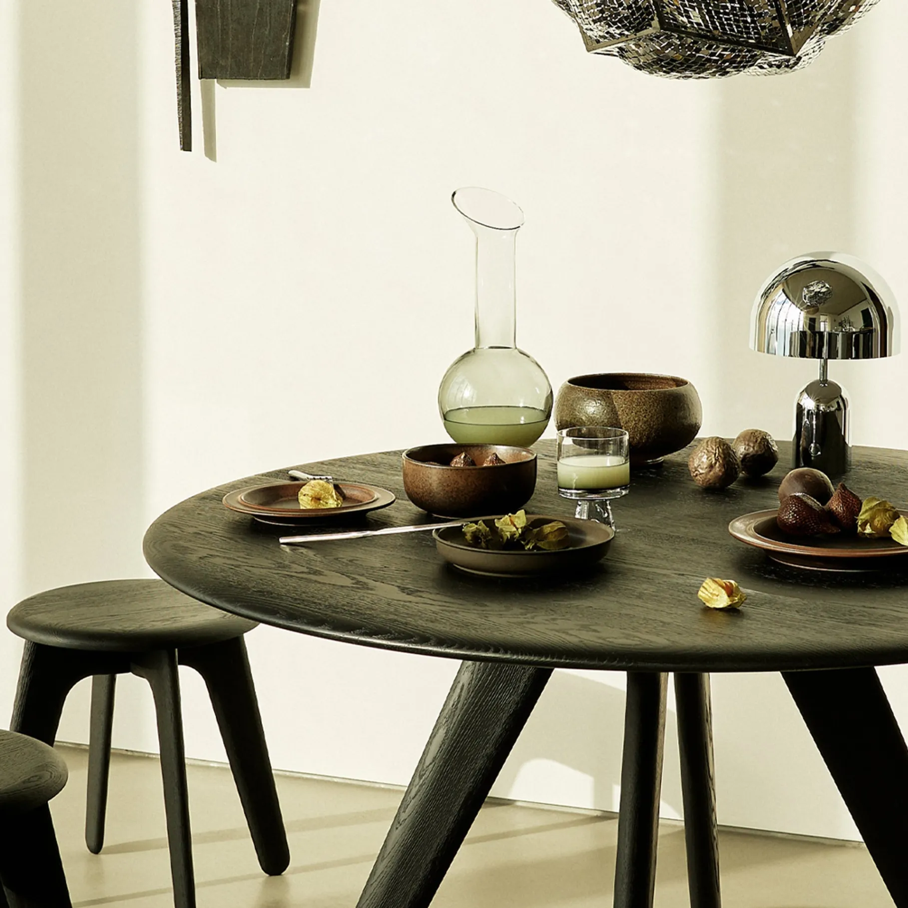 Slab 120cm Round Table