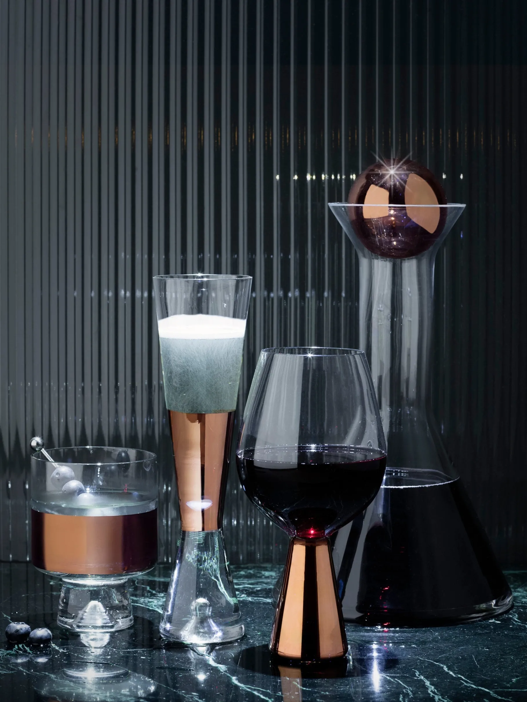 Tank Champagne Glasses Set